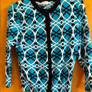 Crown & Ivy vibrant cardigan. Size medium